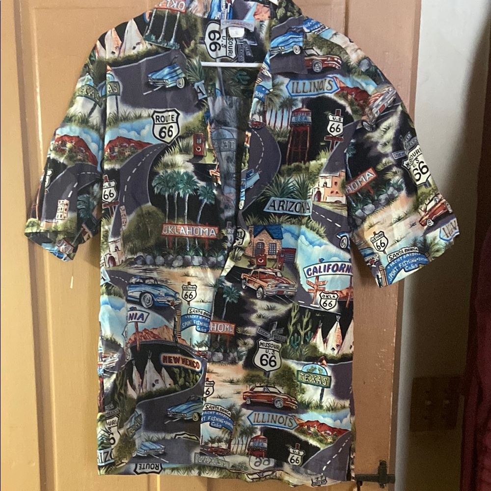 Route 66 Themed Men's Shirt